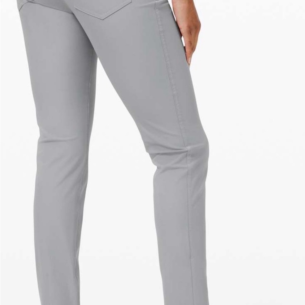 lululemon athletica Ankle Cropped Pants in Light Gray